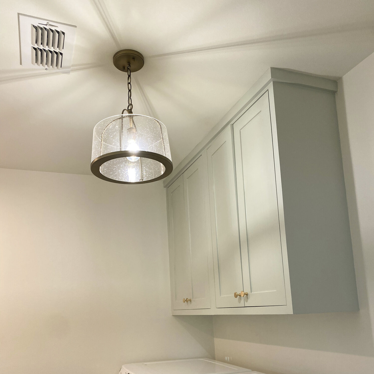 Madison 1 Light 13 inch Aged Brass Semi-Flush Mount Ceiling Light, Convertible Dual Mount