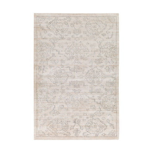 Hightower 72 X 48 inch Beige/Charcoal Rugs, Bamboo Silk and Cotton