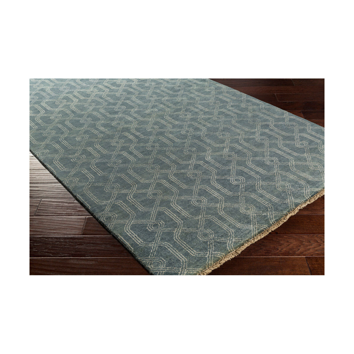 Stanton 36 X 24 inch Charcoal/Ivory Rugs, Wool and Cotton