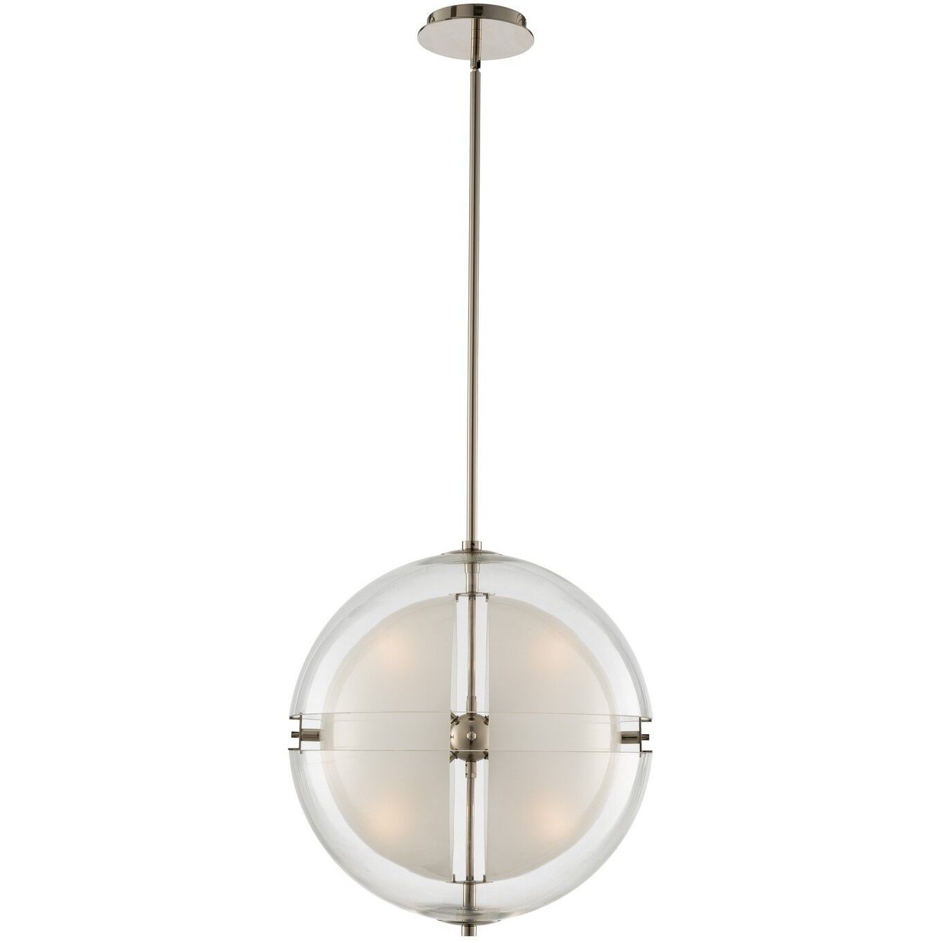 Sussex LED 18 inch Polished Nickel Pendant Chandelier Ceiling Light