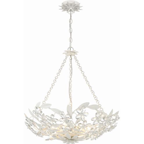 Marselle 6 Light 24 inch Matte White Chandelier Ceiling Light