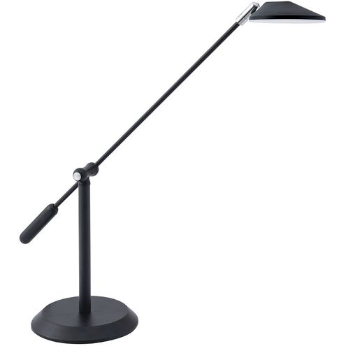 Sirino 26 inch 9 watt Black and Chrome Desk Lamp Portable Light