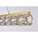Valetta 1 Light 48 inch Gold Linear Pendant Ceiling Light