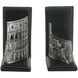 Colosseum 4.5 X 3.5 inch Black and Silver Bookends