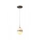 Sedona 1 Light 5 inch Alabster and Aged Brass Pendant Ceiling Light