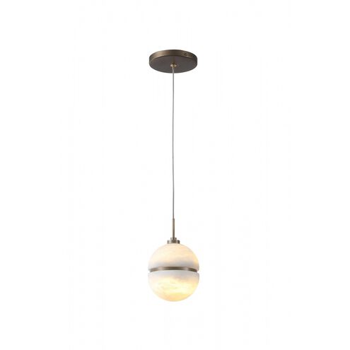 Sedona 1 Light 5 inch Alabster and Aged Brass Pendant Ceiling Light