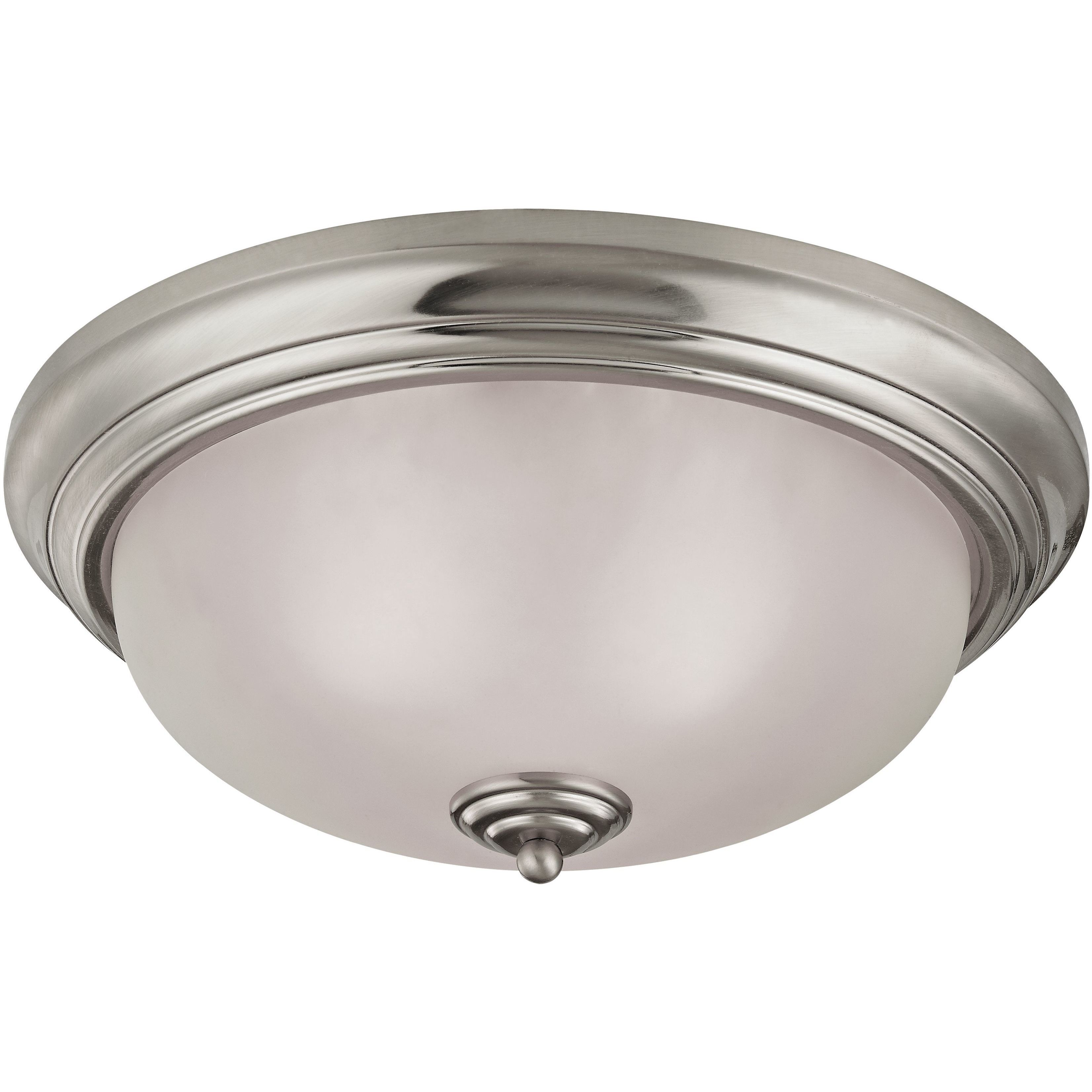 Huntington 3 Light 15 inch Brushed Nickel Flush Mount Ceiling Light