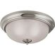 Huntington 3 Light 15 inch Brushed Nickel Flush Mount Ceiling Light
