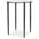 Wren 21.75 X 16.25 inch White Marble and Dark Bronze and Antique Brass Accent Table