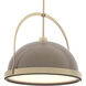 Atlas 1 Light 21.7 inch Soft Gold and Bronze Pendant Ceiling Light in Soft Gold/Bronze, Large