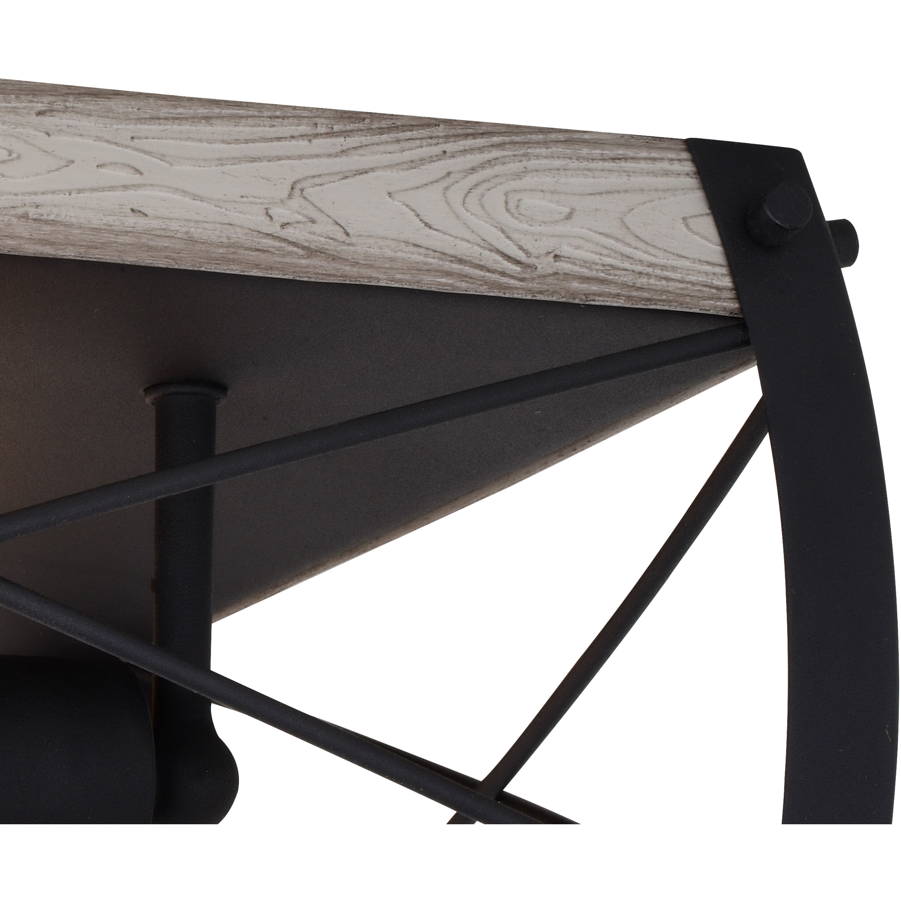 Montclare LED 13.5 inch Textured Black and White Ash Flush Mount Ceiling Light