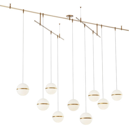 Sean Lavin Mini Hanea LED Natural Brass Chandelier Ceiling Light