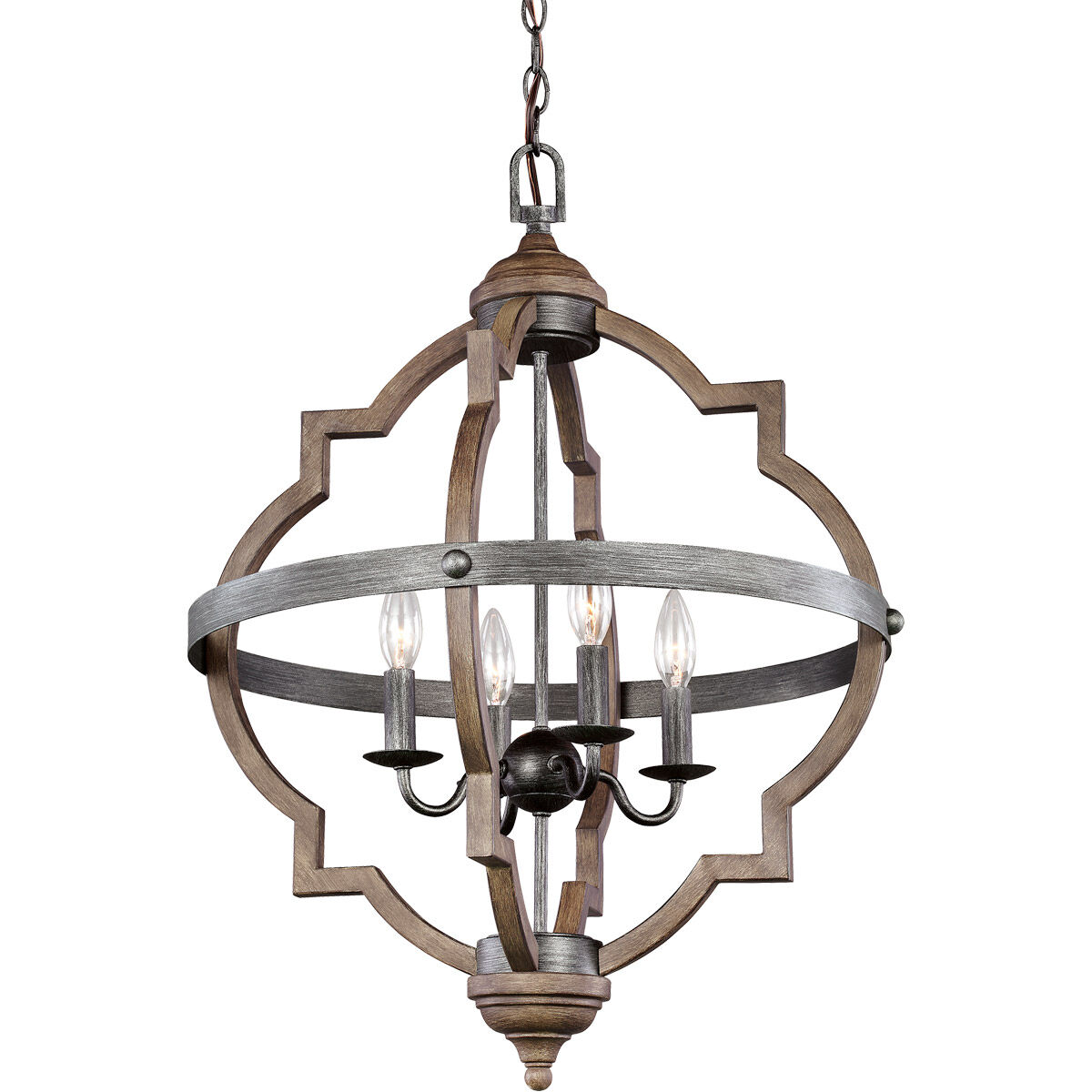 Socorro 4 Light 20.88 inch Stardust Foyer Pendant Ceiling Light