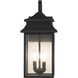 Crossbend 2 Light 19 inch Dark Bronze Gilded Outdoor Wall Mount