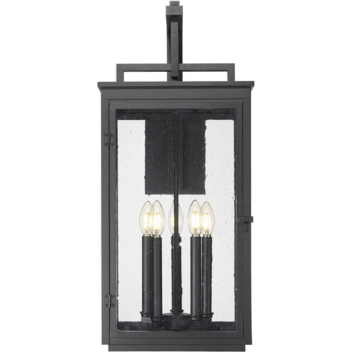 Hartwell 5 Light 28.5 inch Sand Black Outdoor Wall Light