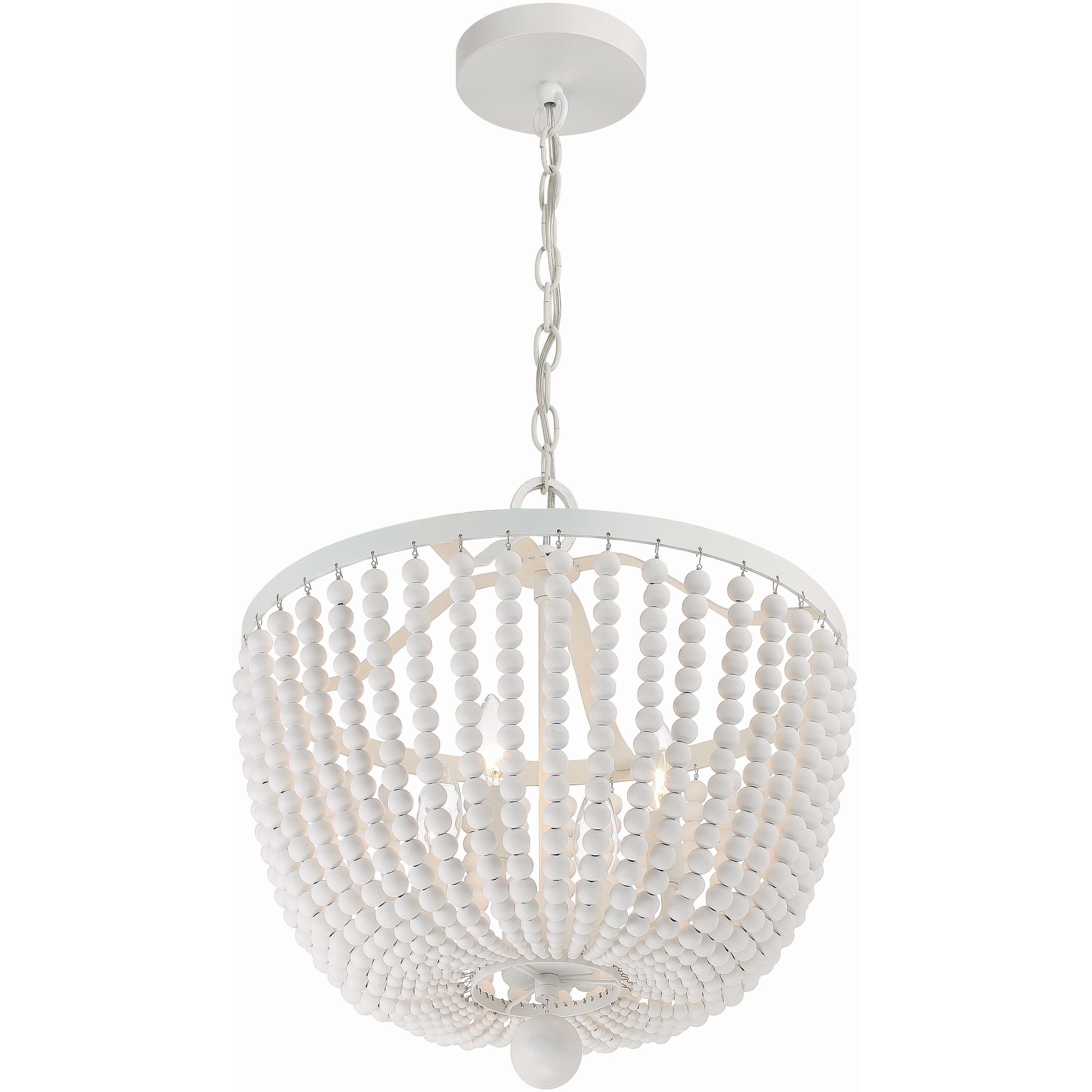 Rylee 4 Light 16.5 inch Matte White Chandelier Ceiling Light