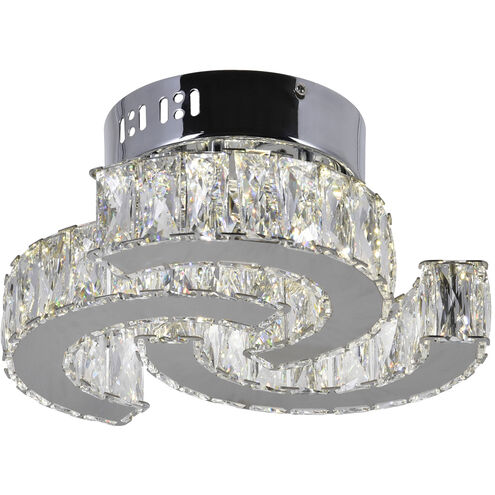 Vienna LED 11 inch Chrome Flush Mount Ceiling Light