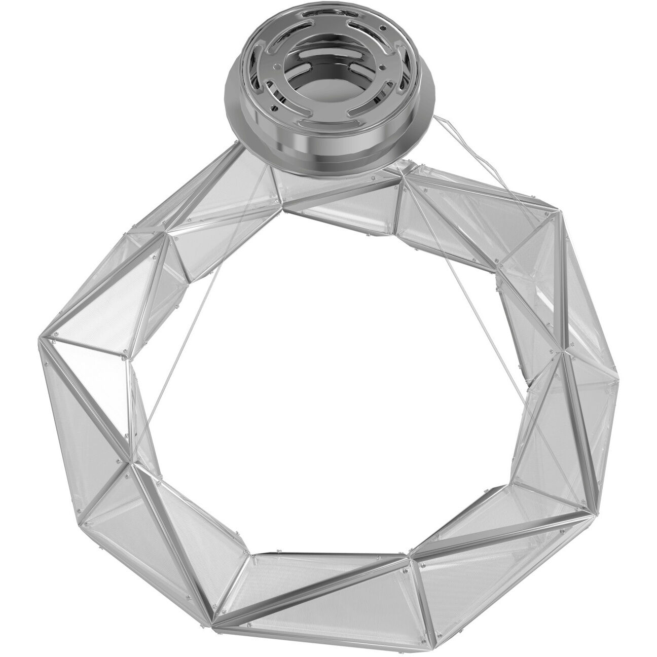 Seoul LED 47 inch Chrome Pendant Ceiling Light