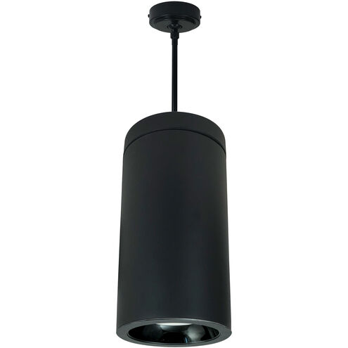 Cobalt LED Black Pendant Mount Cylinder Ceiling Light in 3500K, 750, Reflector