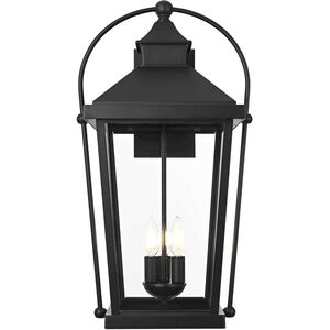 Luz 3 Light 24 inch Black Outdoor Wall Sconce