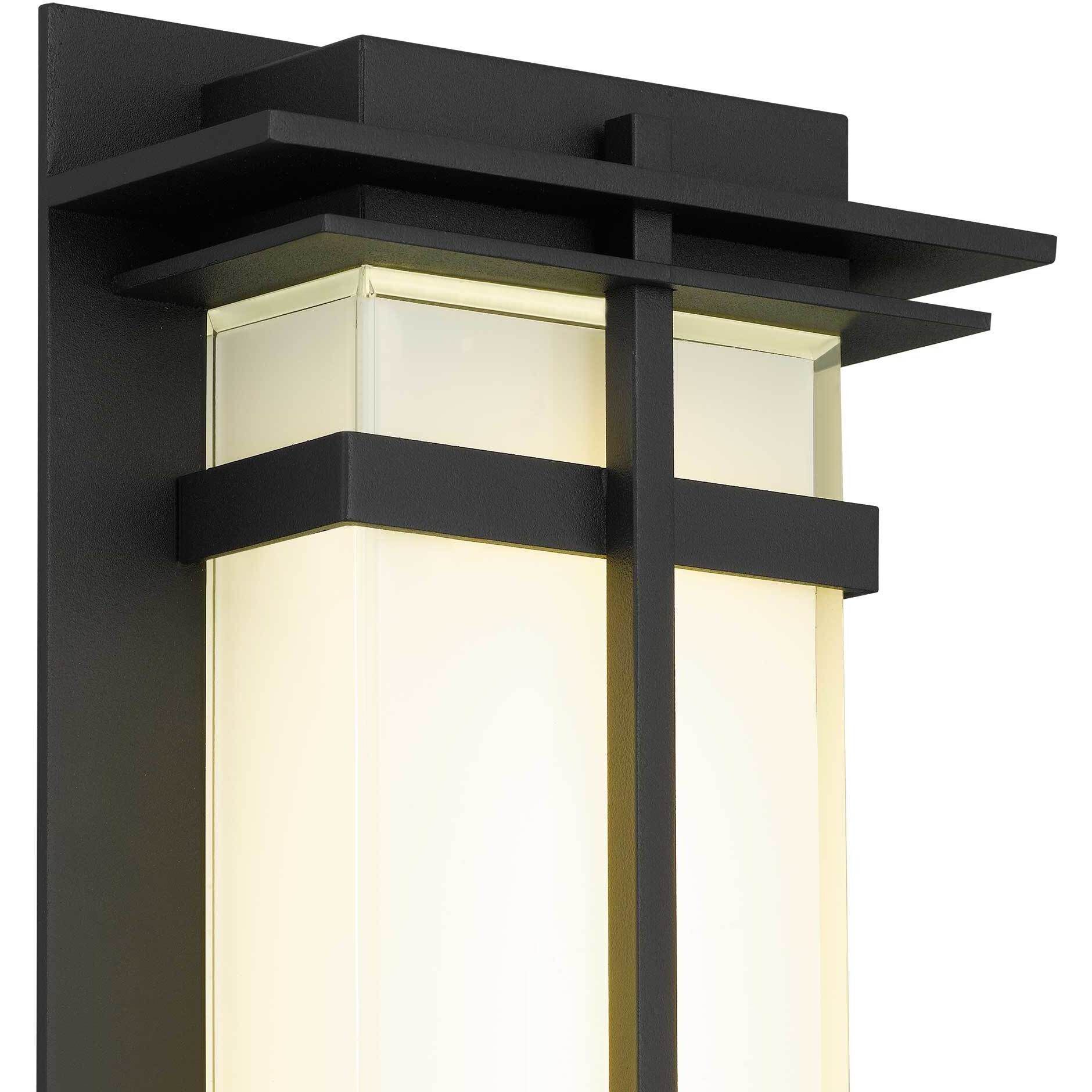 Frank LED 13.5 inch Sand Black Outdoor Wall Sconce