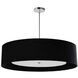 Helena 4 Light 34 inch Polished Chrome with Black-White Pendant Ceiling Light in Black and White