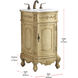 Danville 19 X 19 X 36 inch Antique Beige Vanity Sink Set