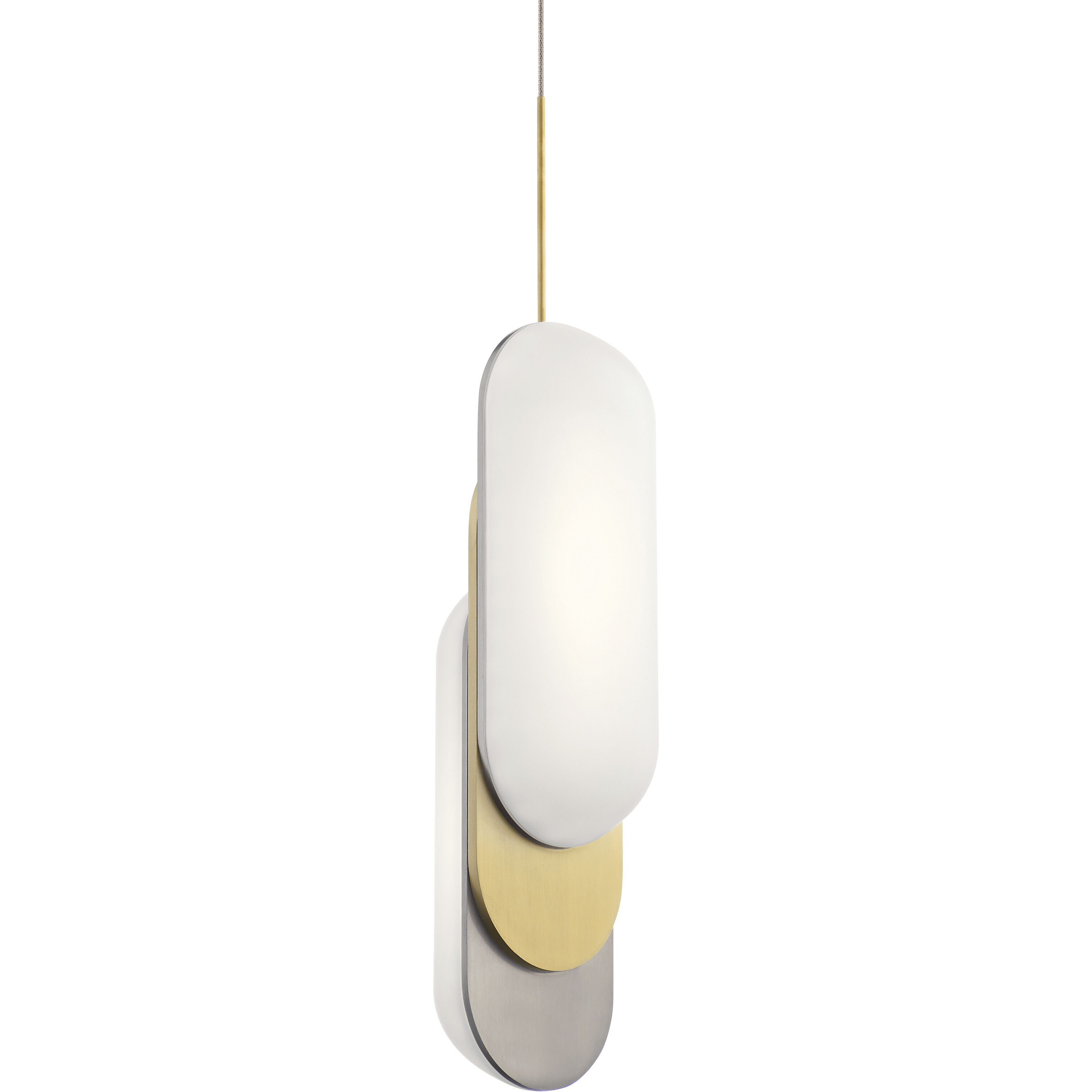 Shima LED 5.25 inch Champagne Gold Pendant Ceiling Light