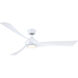 Wrap Custom 1 Light Matte White Fan Light