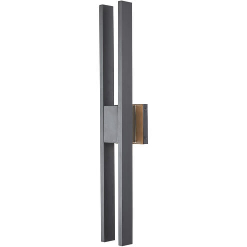 Slate LED 4.7 inch Matte Black ADA Wall Sconce Wall Light