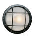 Aria 1 Light 8 inch Black Outdoor Bulkhead