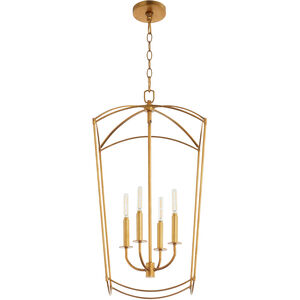 Mantle 4 Light 15.00 inch Foyer Pendant
