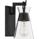 Lakewood 1 Light 5.5 inch Matte Black Wall Sconce Wall Light, Essentials