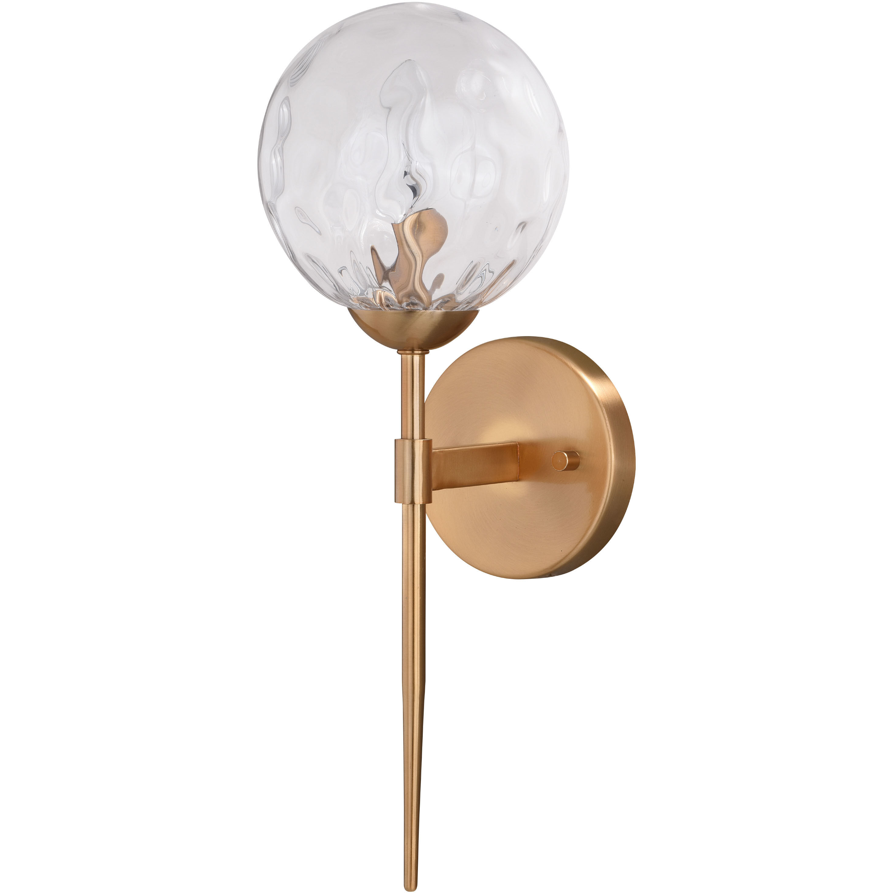 Olson LED 6 inch Natural Brass Wall Light