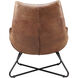 Graduate Brown Lounge Chair in Cappuccino