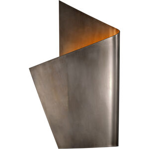 Kelly Wearstler Piel LED 11.75 inch Pewter Left Wrapped Sconce Wall Light