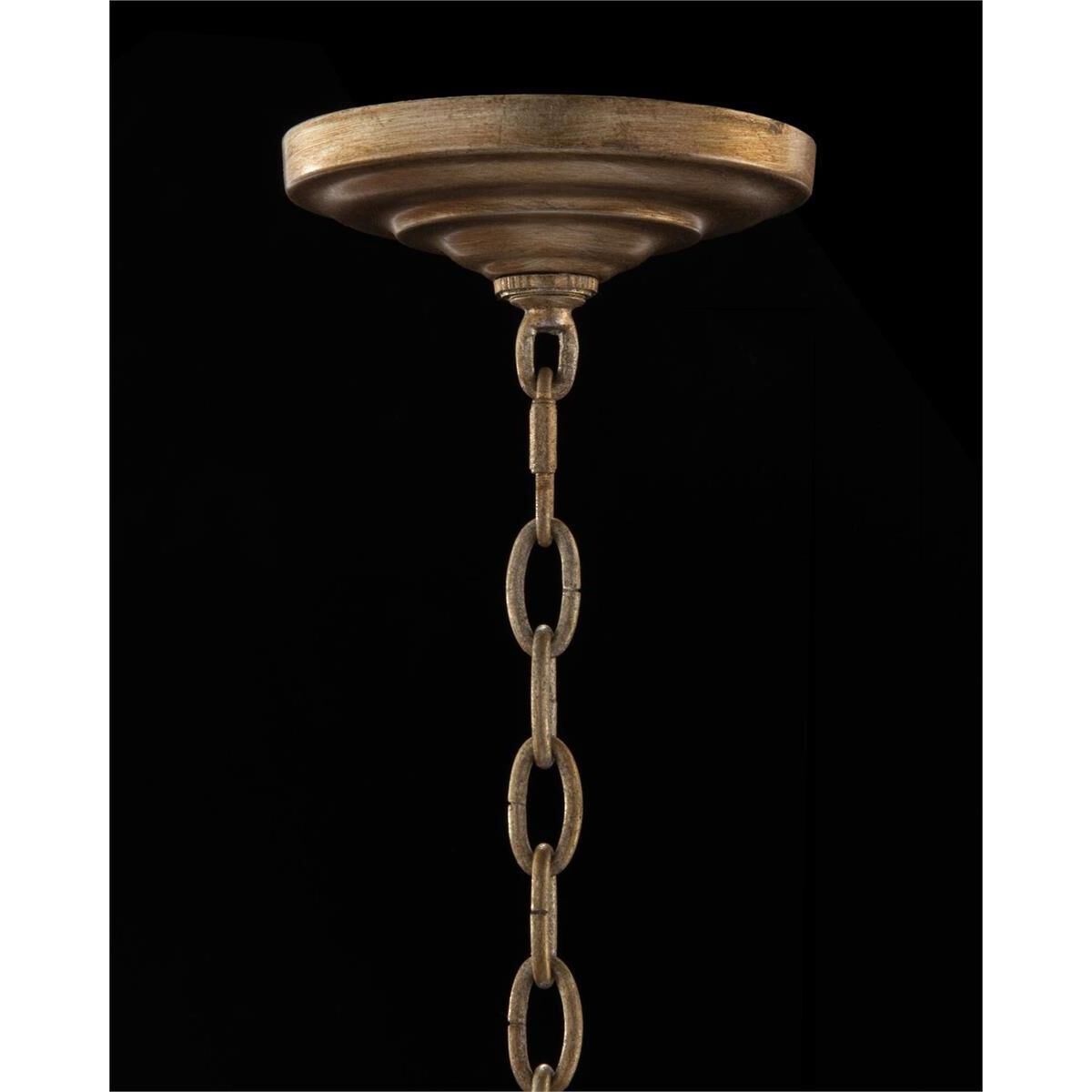 Marquise Crystal 6 Light 36 inch Antique Silver Leaf Chandelier Ceiling Light