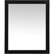 Aqua 36 X 30 inch Black Vanity Mirror