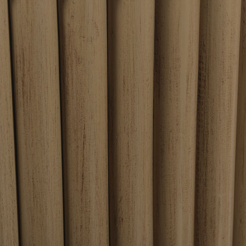 Fluted Barrel 36 inch Natural Stain Coffee Table