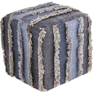 Mossley 16 inch Blue with Natural Pouf