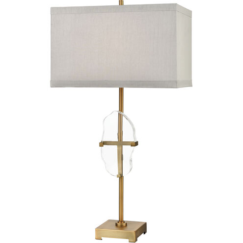 Priorato 34 inch 150 watt Clear with Cafe Bronze Table Lamp Portable Light