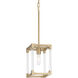 Vantage Oro District 1 Light 7 inch Soft Brass Mini Pendant Ceiling Light