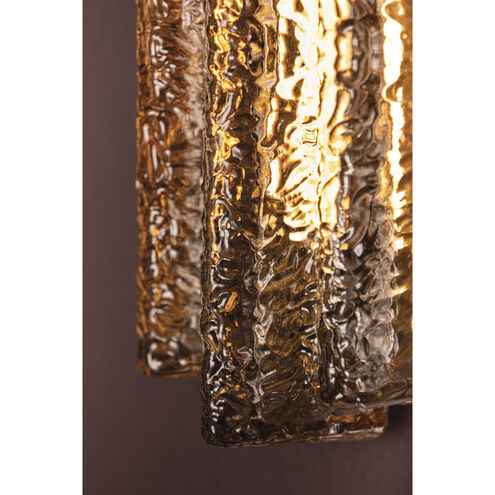 Carnelian LED 3.25 inch Vintage Brass ADA Wall Sconce Wall Light