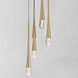 Pierce LED 13 inch Gold Multi-Light Pendant Ceiling Light