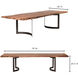 Bent 78 X 40 inch Brown Dining Table, Extra Small