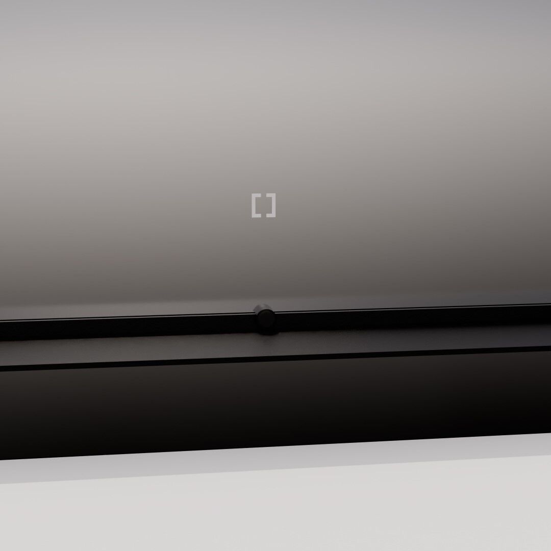 Skylight 36 X 36 inch Black LED Lighted Mirror, Vanita by Oxygen