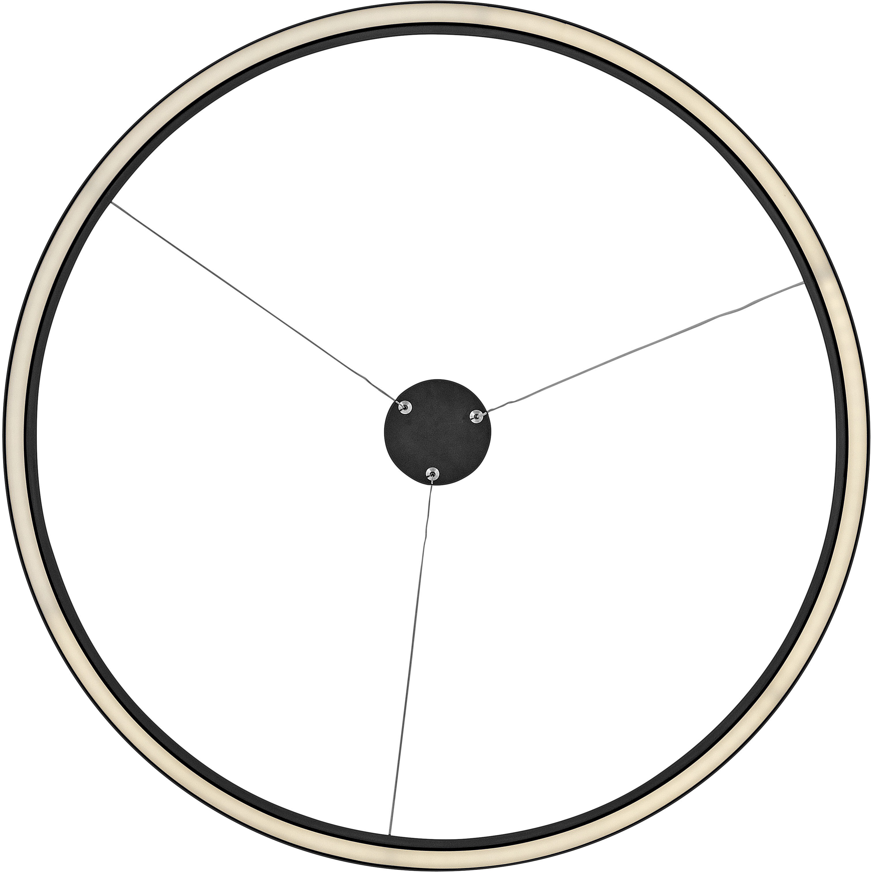 Kenna LED 25 inch Black Chandelier Ceiling Light