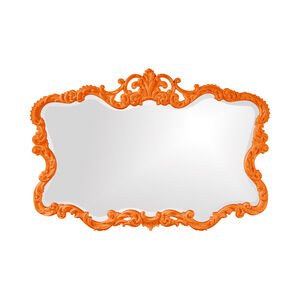 Talida 38 X 27 inch Glossy Orange Wall Mirror