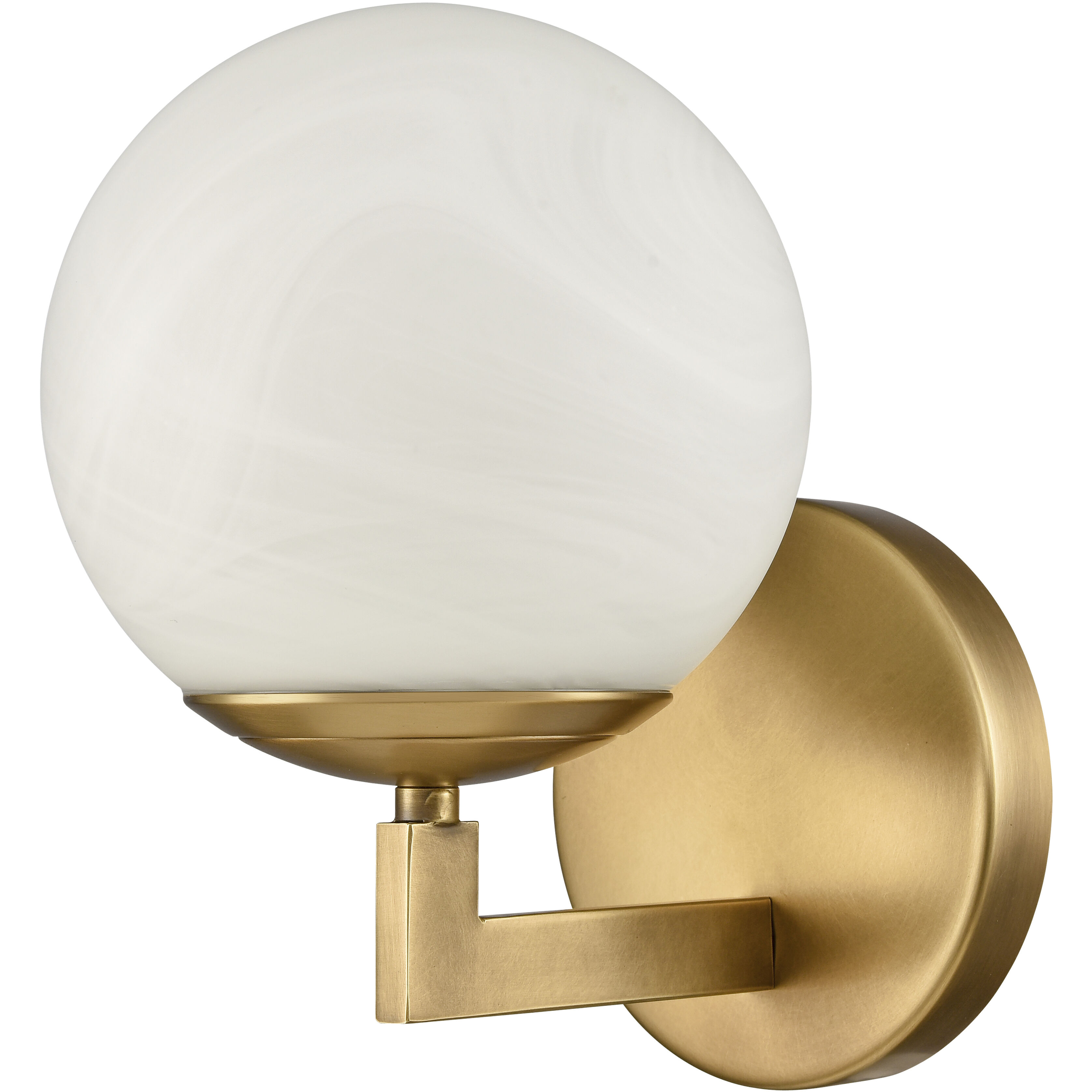 Gillian 1 Light 7.5 inch Natural Brass Vanity Light Wall Light