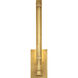 Sean Lavin Kal LED Natural Brass Bath Light Wall Light, Integrated LED